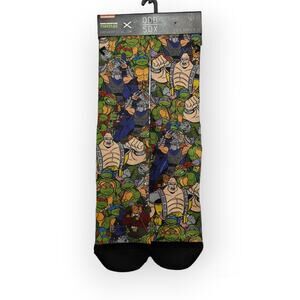 NWT Odd Sox 80s Original Teenage Mutant Ninja Turtles Cartoon Fashion Crew Socks